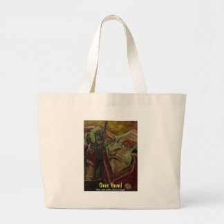 over here large tote bag