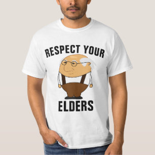 OVER HILL BIRTHDAY FUNRNY RESPECT ELDERS  T-SHIRTS