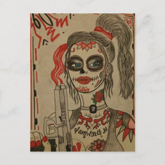 Over it postcard
