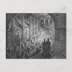 Over London - By Rail Postcard