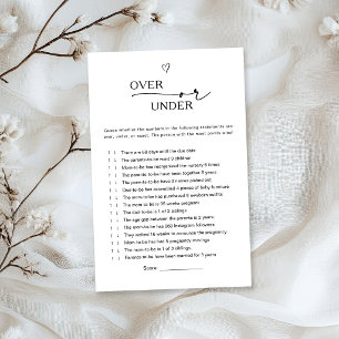 Over or Under Baby Game