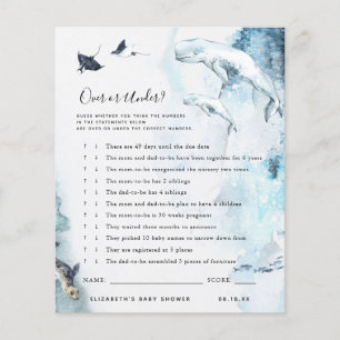 Over or Under Baby Shower Game