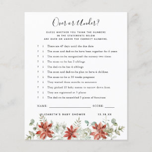 Over or Under   Baby Shower Game