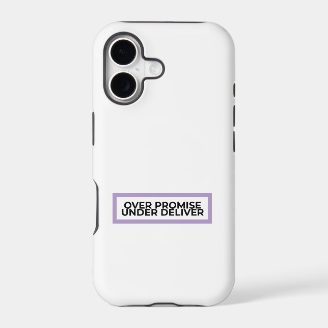 Over Promise Under Deliver Aesthetic iPhone Case (Back)