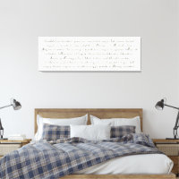 Over the bed custom song lyric poem quote