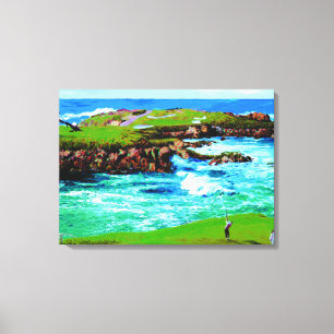 Over The Breakers At 16th on Canvas Print