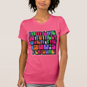 Over the Eighties Funny Retro Slogan Design T-Shirt