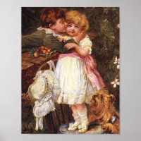 Over the Garden Wall - Frederick Morgan Print