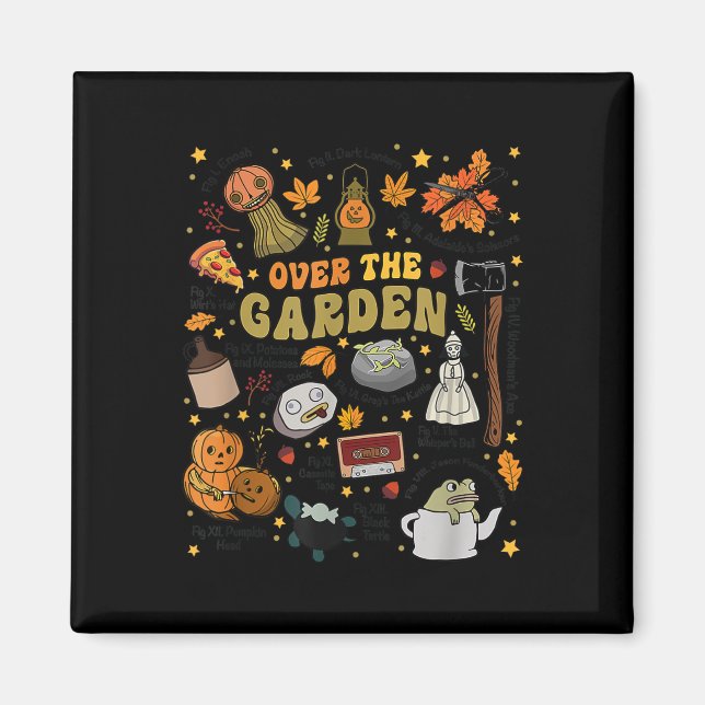 Over The Halloween Garden Wall Pumpkin Fall Thanks Magnet (Front)