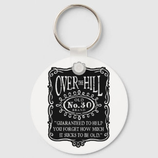 Over The Hill 30th Birthday Key Ring