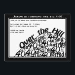 Over the Hill 40th Birthday Party Invitation<br><div class="desc">Invite your guests to an Over the Hill Birthday Party with this invitation!</div>