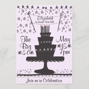 Over the Hill 50th Birthday Invitation