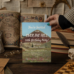 Over the Hill 50th Birthday Party Invitation