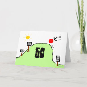 Over The Hill-50th Birthday-Personalise It Card