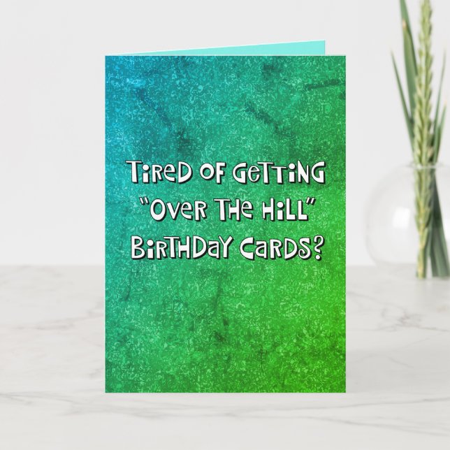 "Over the Hill" 55th Birthday Card (Front)