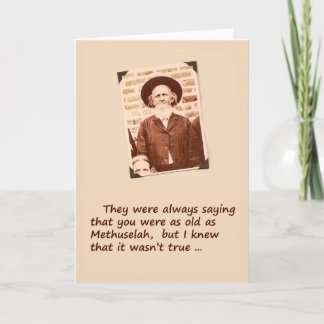 Over the Hill Birthday Card