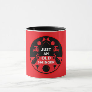 Over The Hill Birthday Golfer Mug