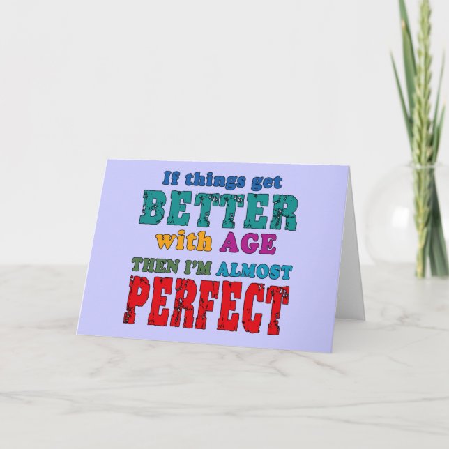 Over the Hill Birthday Humour Card (Front)