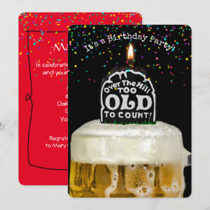 Over the Hill Birthday Party Invitation