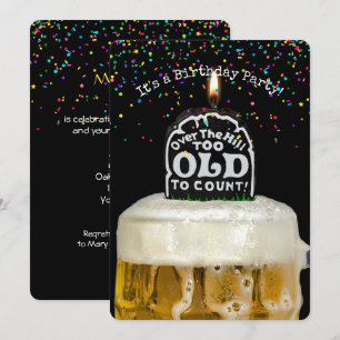 Over the Hill Birthday Party Invitation