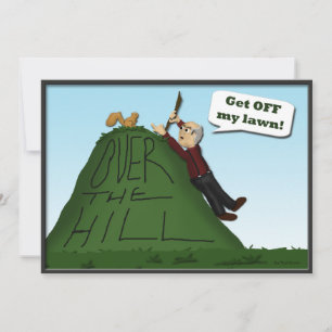 Over the Hill Birthday Party Invitations