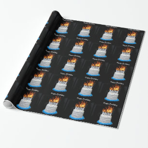 Over the hill Birthday Wrapping Paper