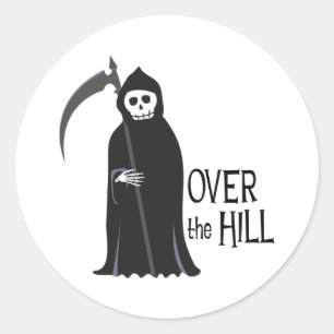 Over the Hill Classic Round Sticker