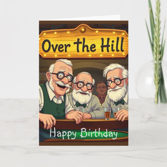 Over The Hill Club Card (Front)
