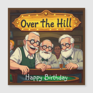 Over The Hill Club Magnetic Card