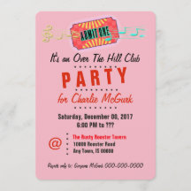 Over The Hill Club Party Invitation