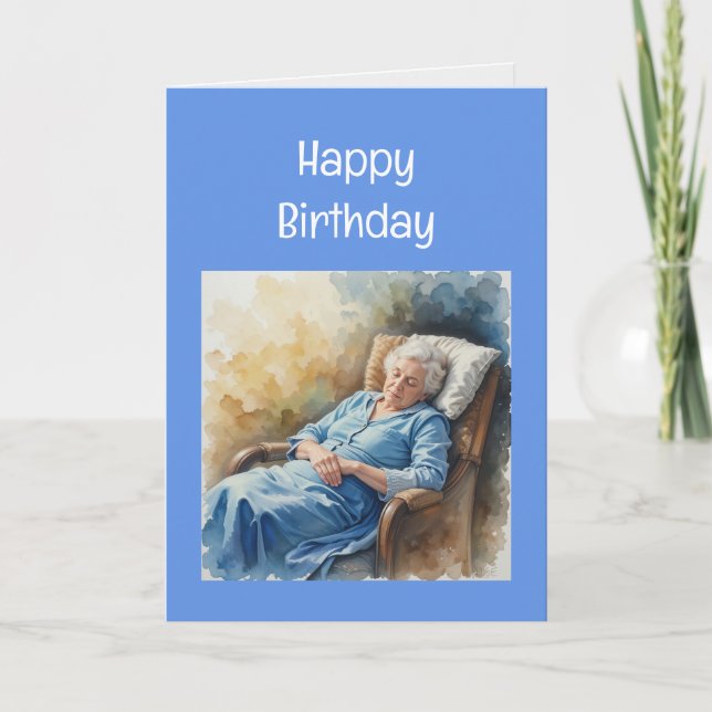 Over the Hill,  Fun Old Age Birthday  Card (Front)
