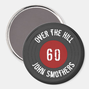 Over the Hill Name Age Vinyl Rock N Roll Record    Magnet