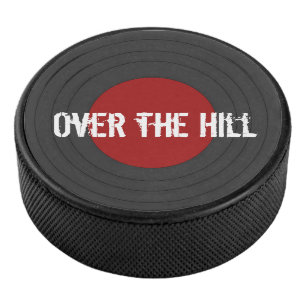 Over the Hill Rock N Roll Record Hockey Puck