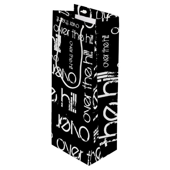 Over the Hill Wine Gift Bag (Front Angled)