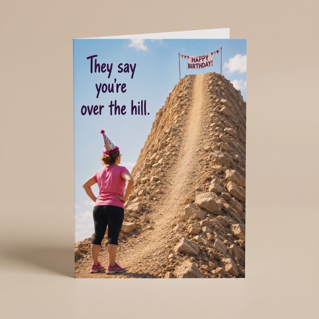 Over The Hill Woman's Funny Birthday Card (Creator Uploaded)
