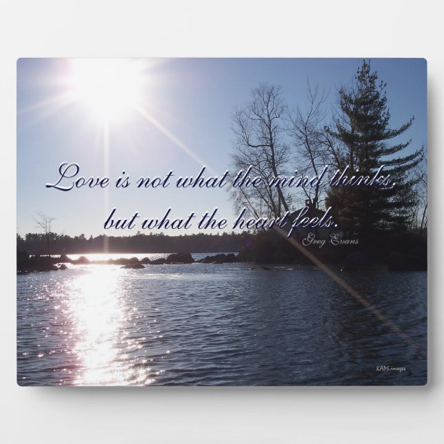 Over the Lake Plaque (Front)