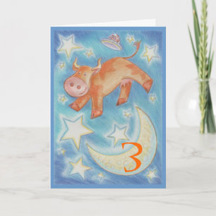 Over the Moon 'Age Happy Birthday' greetings card