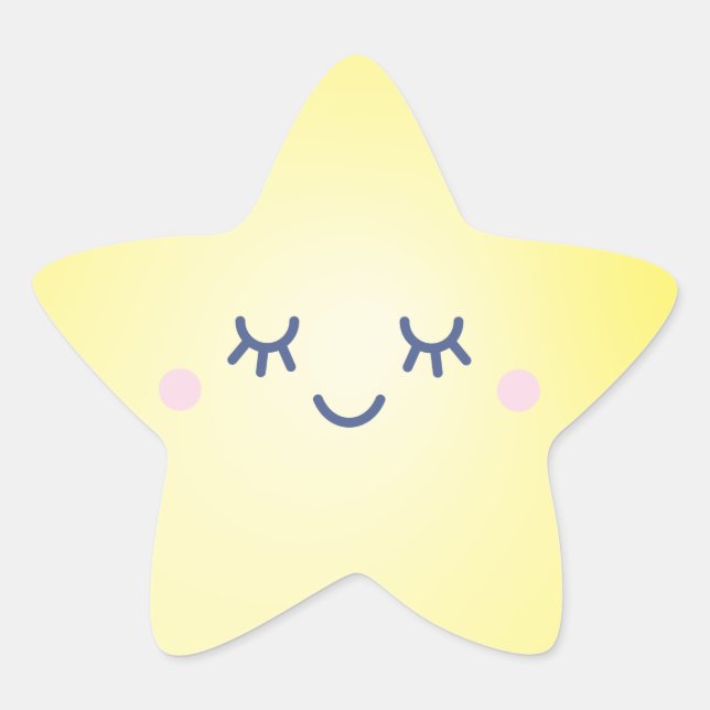 Over the Moon and Stars Star Sticker (Front)