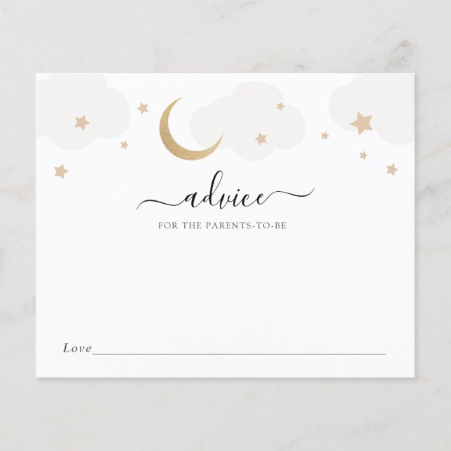 Over the Moon Baby Advice for the Parents-to-Be (Front)