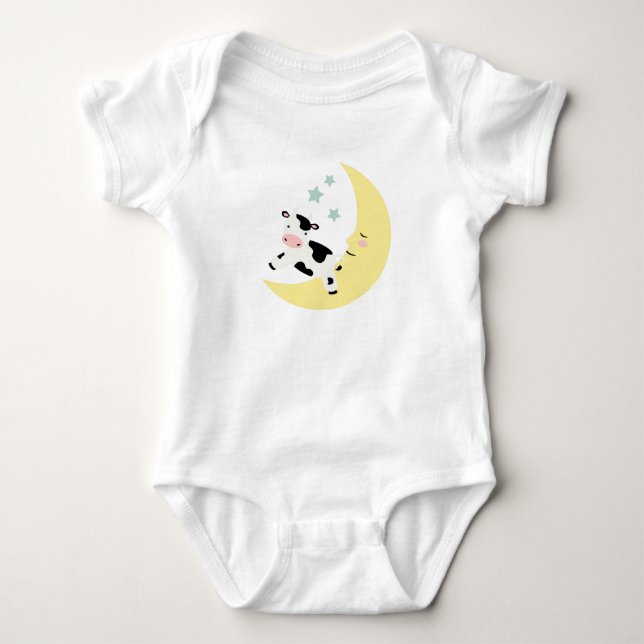 Over The Moon Baby Bodysuit (Front)