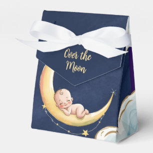 Over the moon Baby Celestial-Themed Baby shower Favour Box