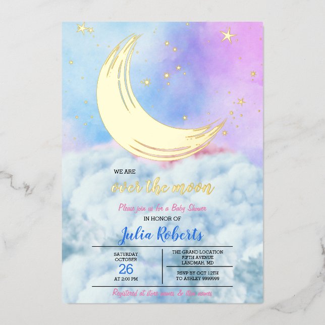 Over The Moon Baby Shower (Front)