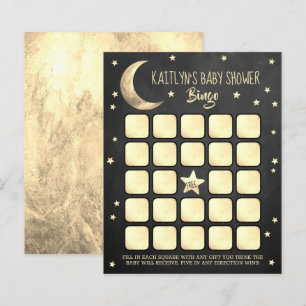 Over The Moon   Baby Shower Bingo