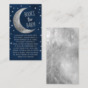 Over The Moon   Baby Shower Books For Baby Enclosu Enclosure Card