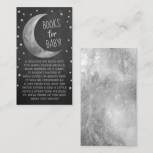 Over The Moon   Baby Shower Books For Baby Enclosu Enclosure Card