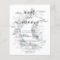 Over the Moon Baby Shower | Budget Flyer