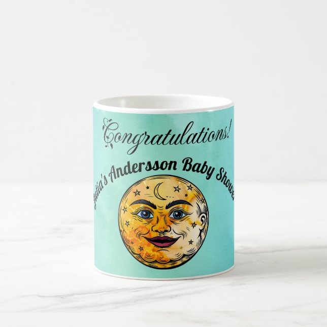 Over the Moon Baby Shower Celebration Coffee Mug (Center)