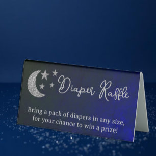 Over The Moon Baby Shower Diaper Raffle
