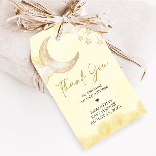 Over the Moon Baby Shower Favor Tags