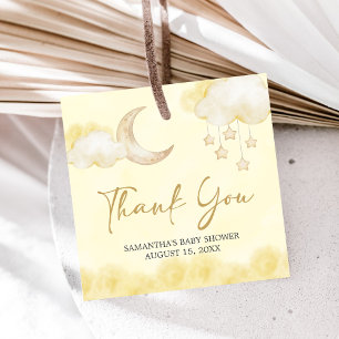 Over the Moon Baby Shower Favour Tags